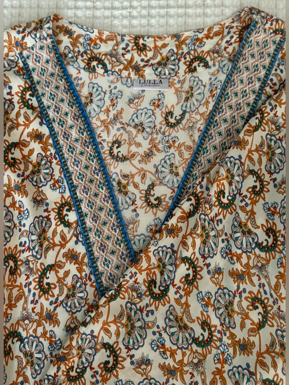 Lulla Collection 100% Cotton Floral Open Front Kimono / Size OS